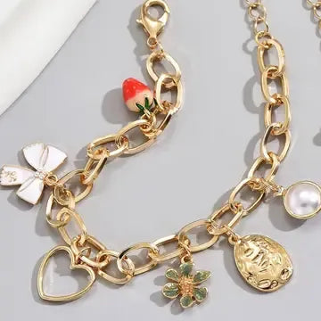 Strawberry Charm Bracelet