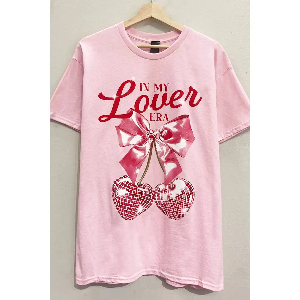 Lover Era Pink Cherry Graphic Tee