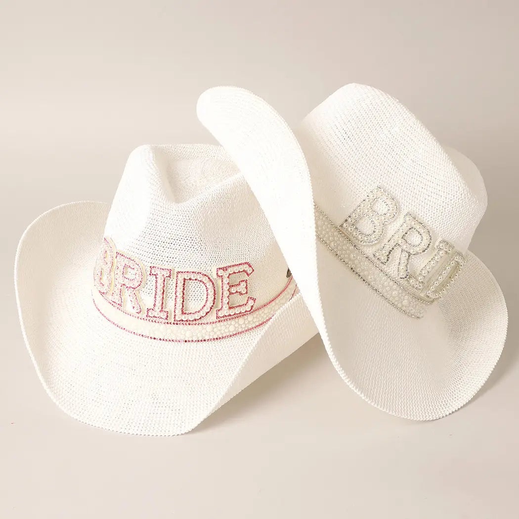 Bride White Cowgirl Hat