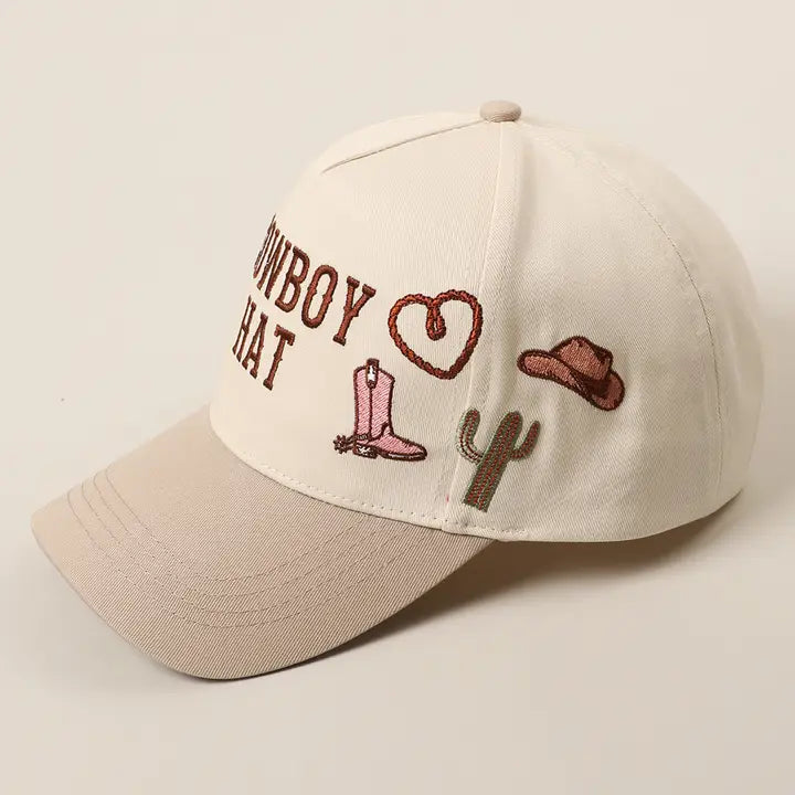 Cowboy Embroidered Trucker Hat