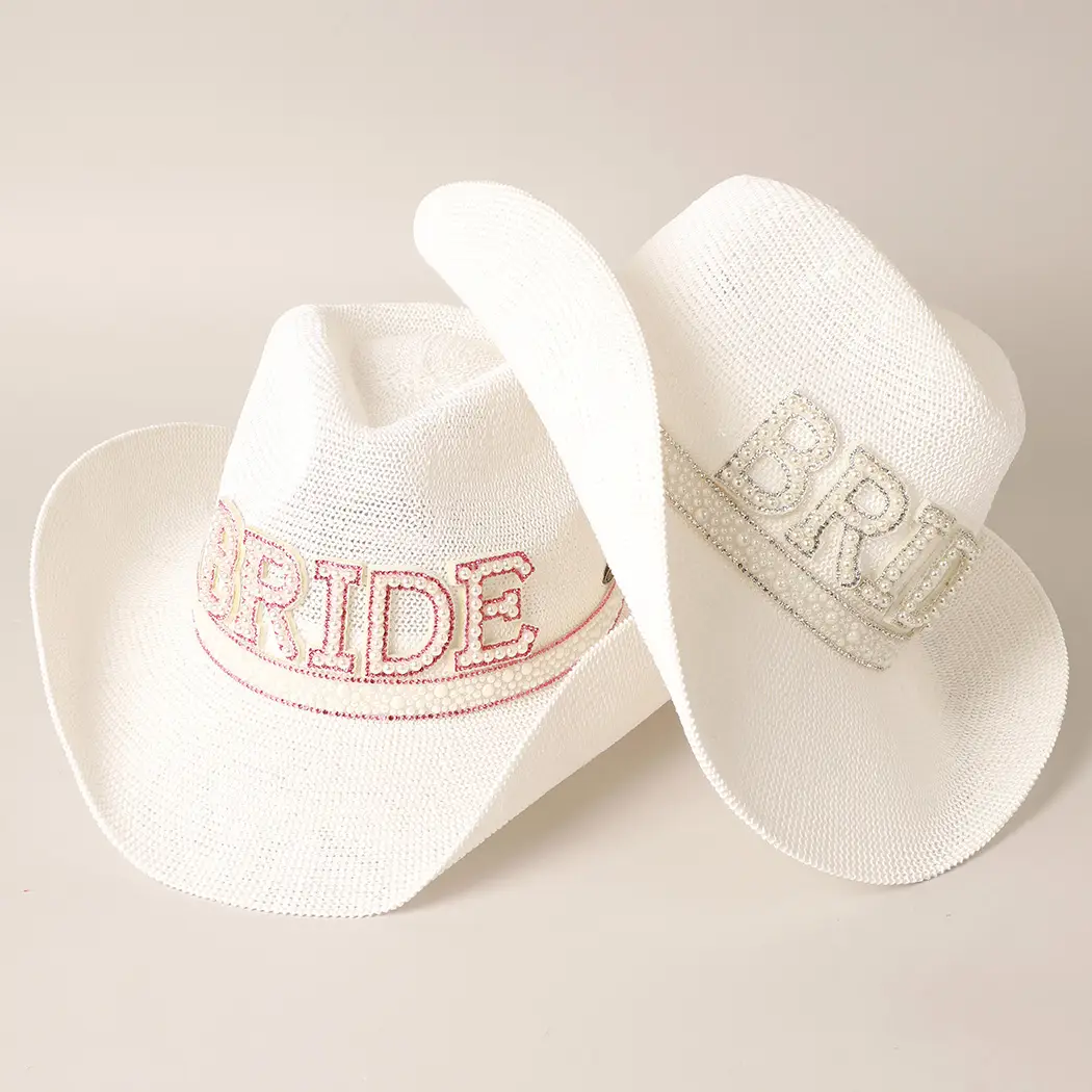 Bride White Cowgirl Hat