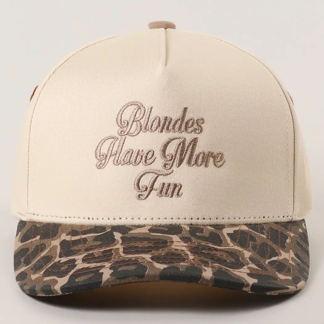 Blondes Have More Fun Ballcap