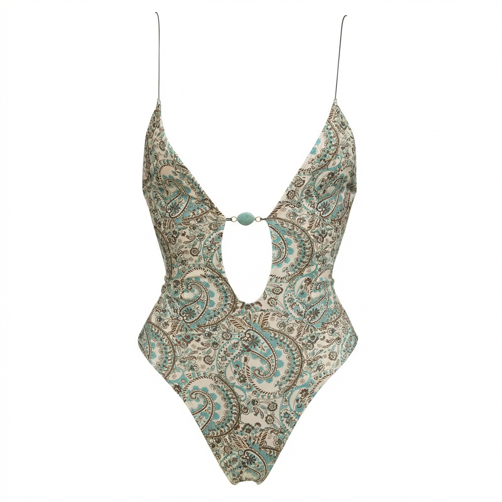 Blue Bohemian One Piece Swimsuit