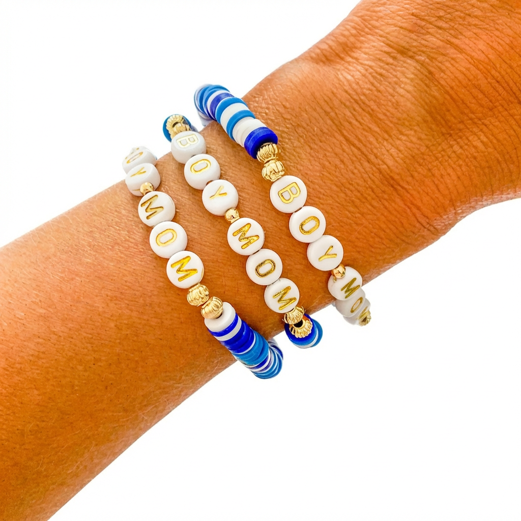 Boy Mom Heishi Bracelet