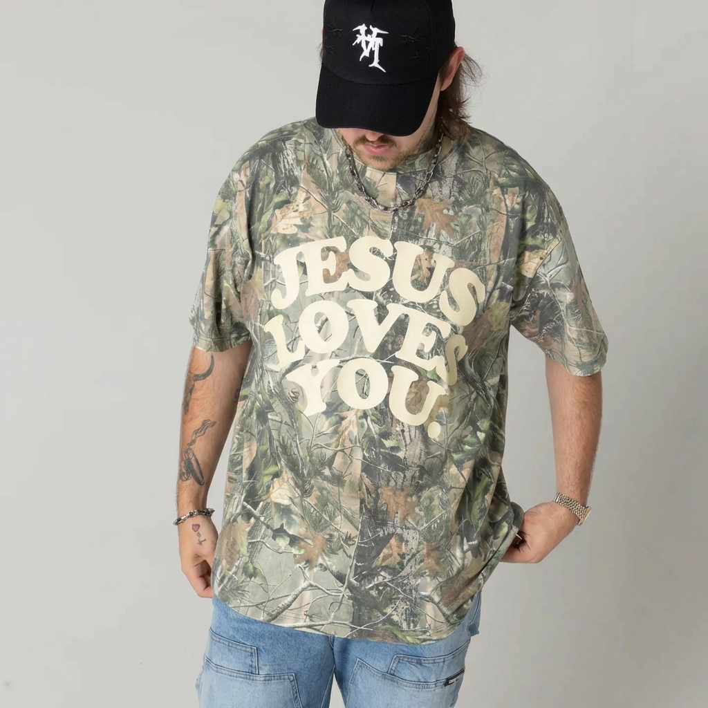 Jesus Loves You Camo Tee