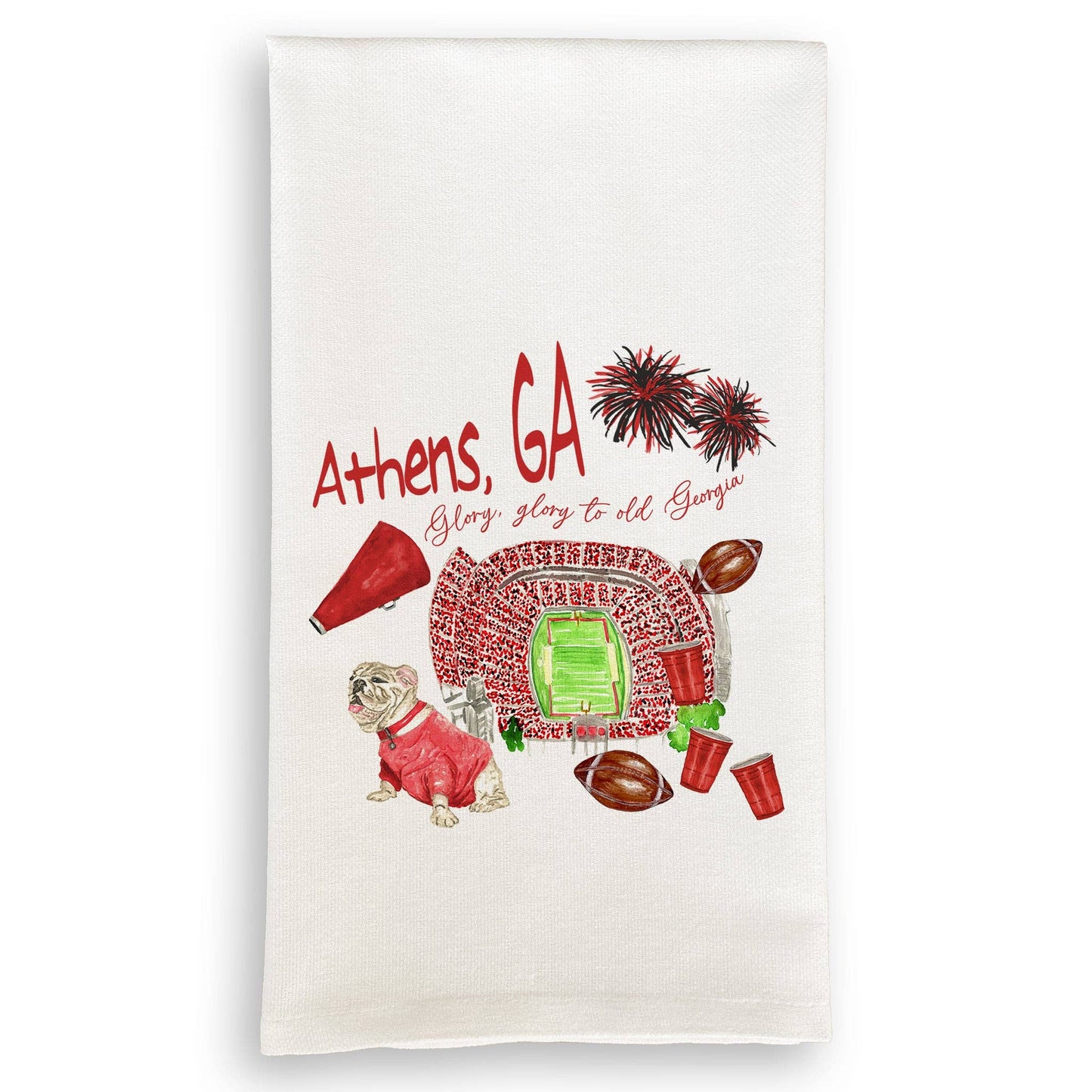 Georgia Bulldogs Dishtowel