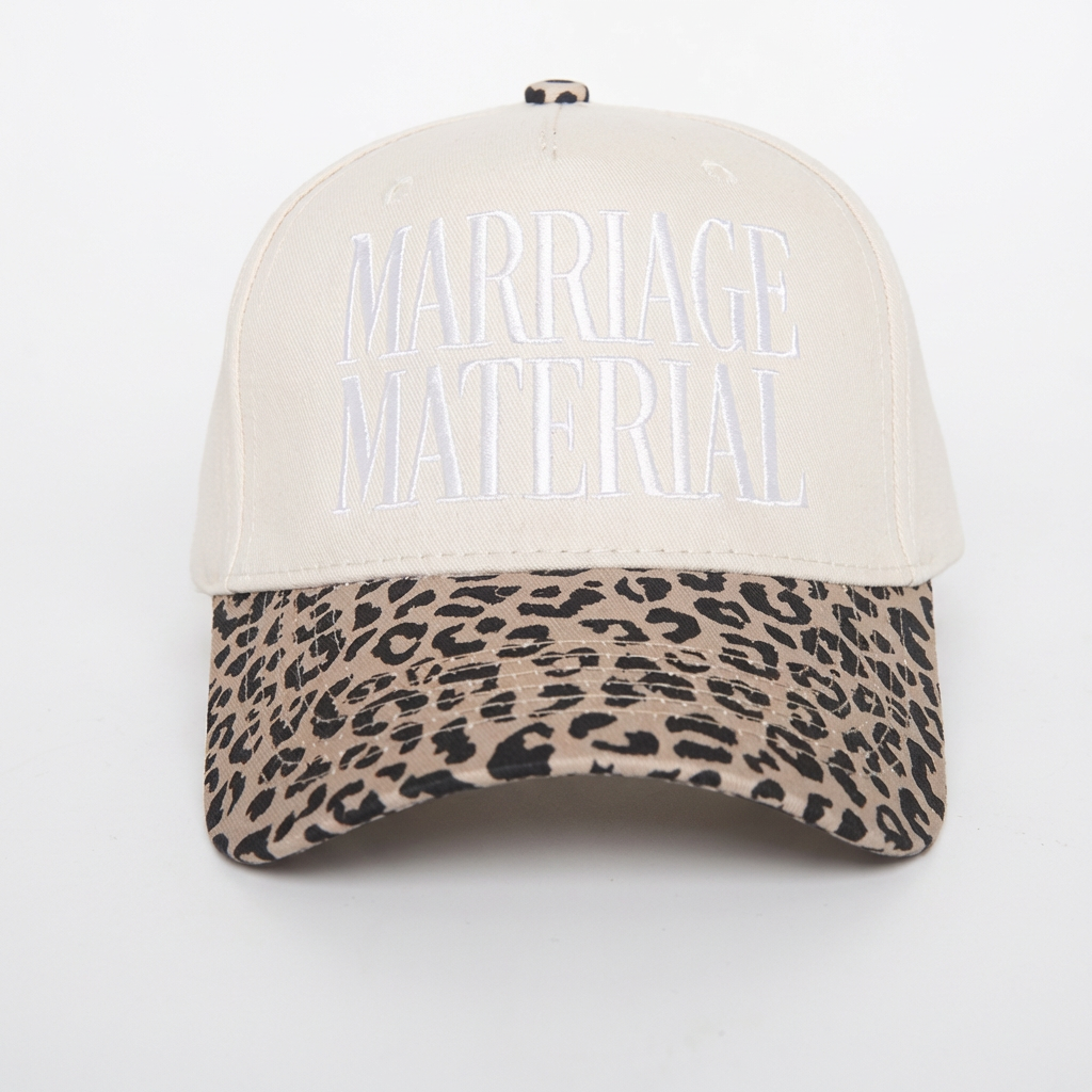 Marriage Material Leopard Ballcap
