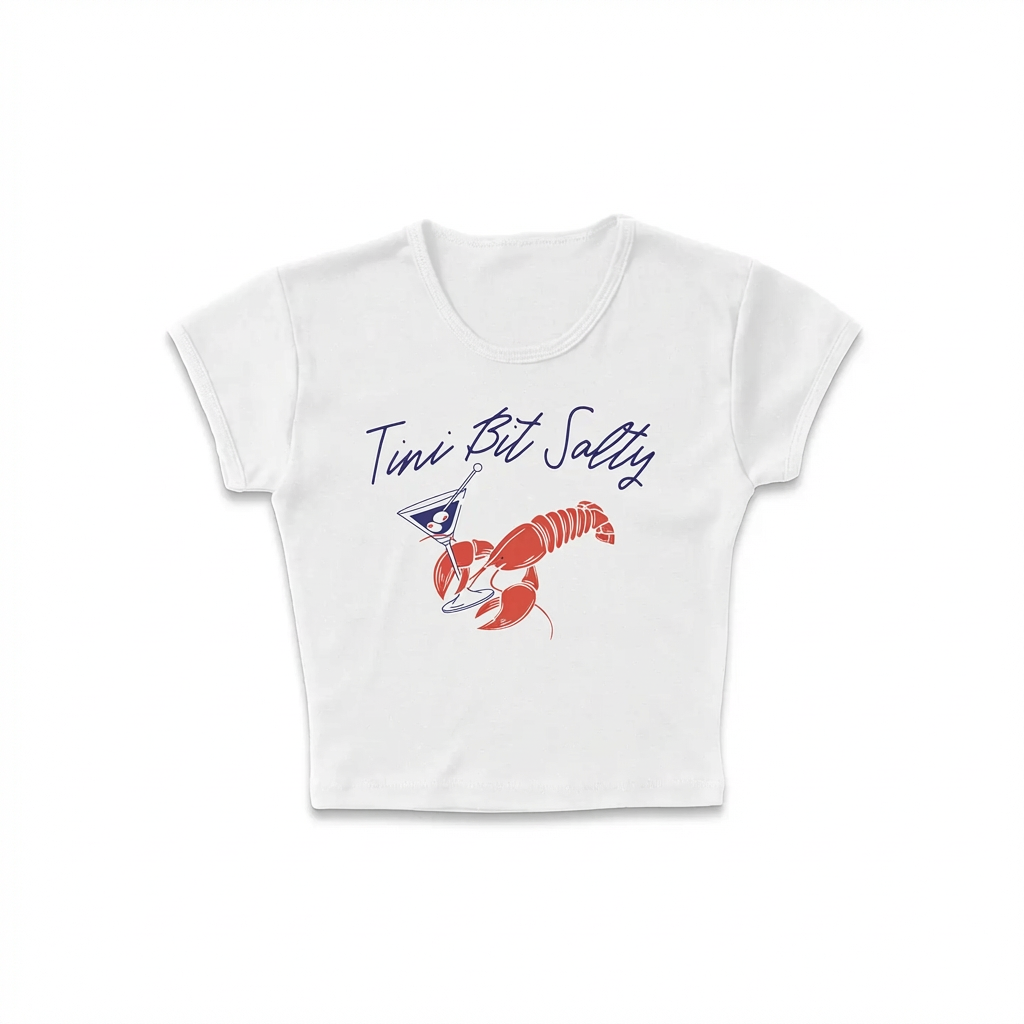 Tini Bit Salty Cropped Tee