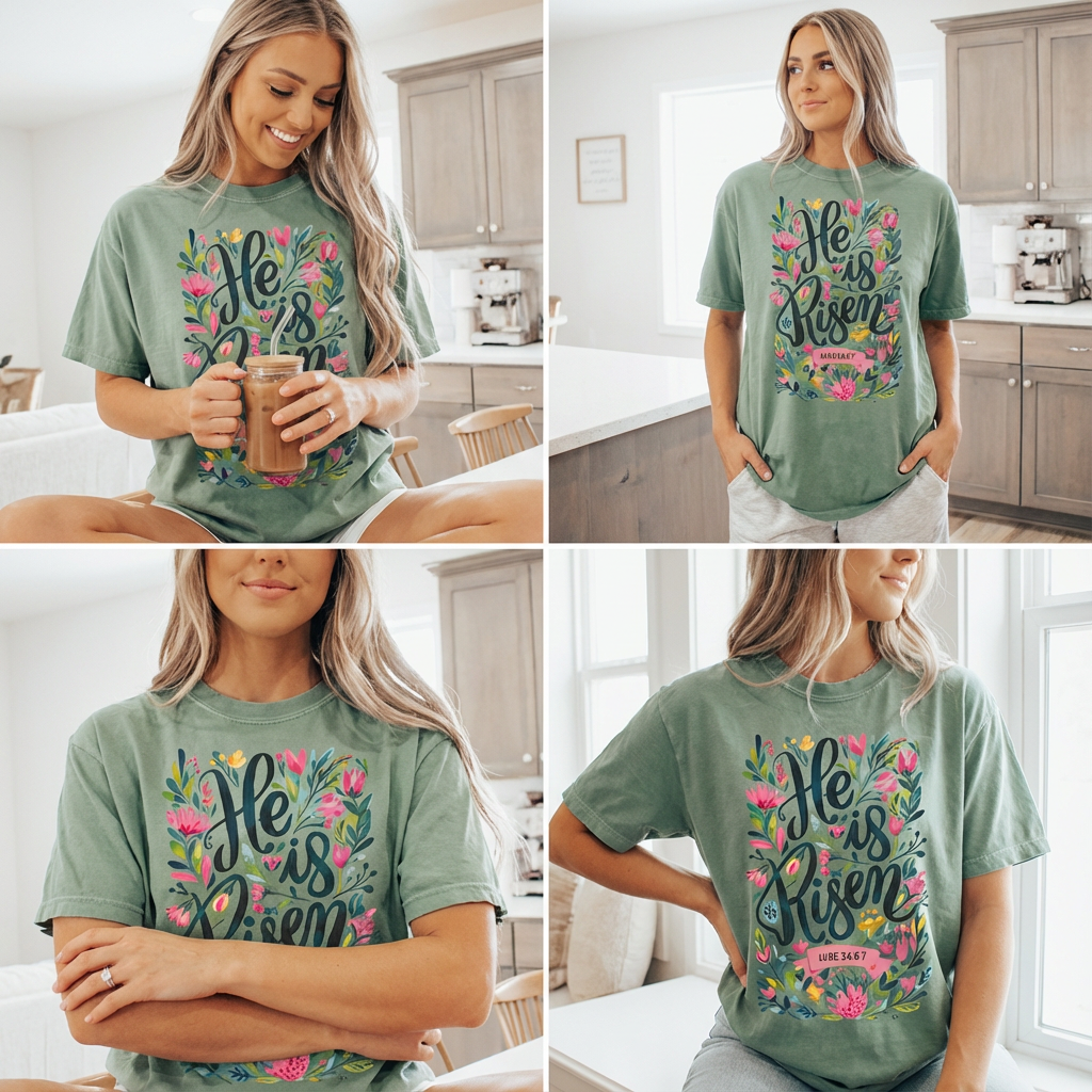 He Is Risen Graphic Tee