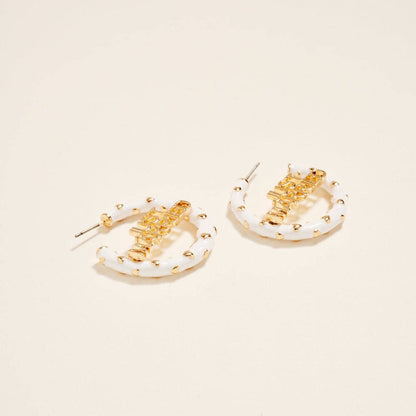 Just Married Hoop Earrings