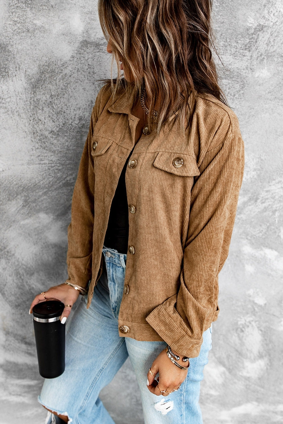 Tan Corduroy Jacket