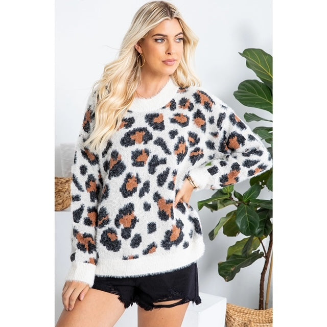 Leopard Soft Knit Sweater