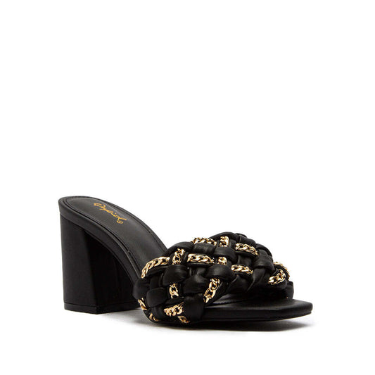 Black Gold Chained Slide