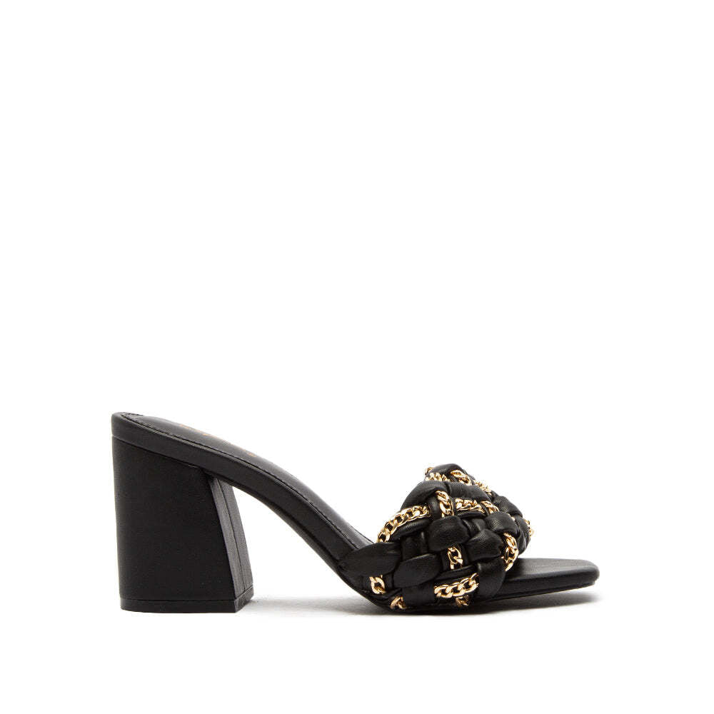 Black Gold Chained Slide