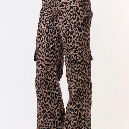 Leopard Cargo Pants