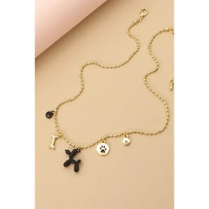 Ballon Dog Charm Necklace