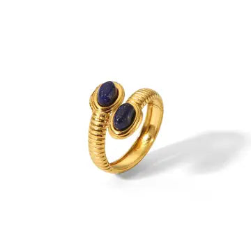Gold Plated Ring W Stone