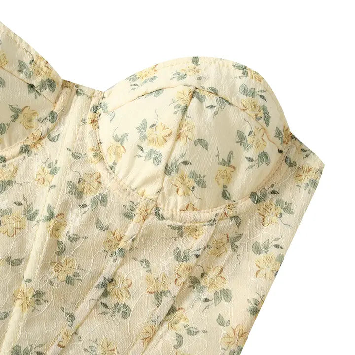 Lace Floral Corset Top