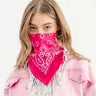 Bandanna Scarf W Sequin Fringe