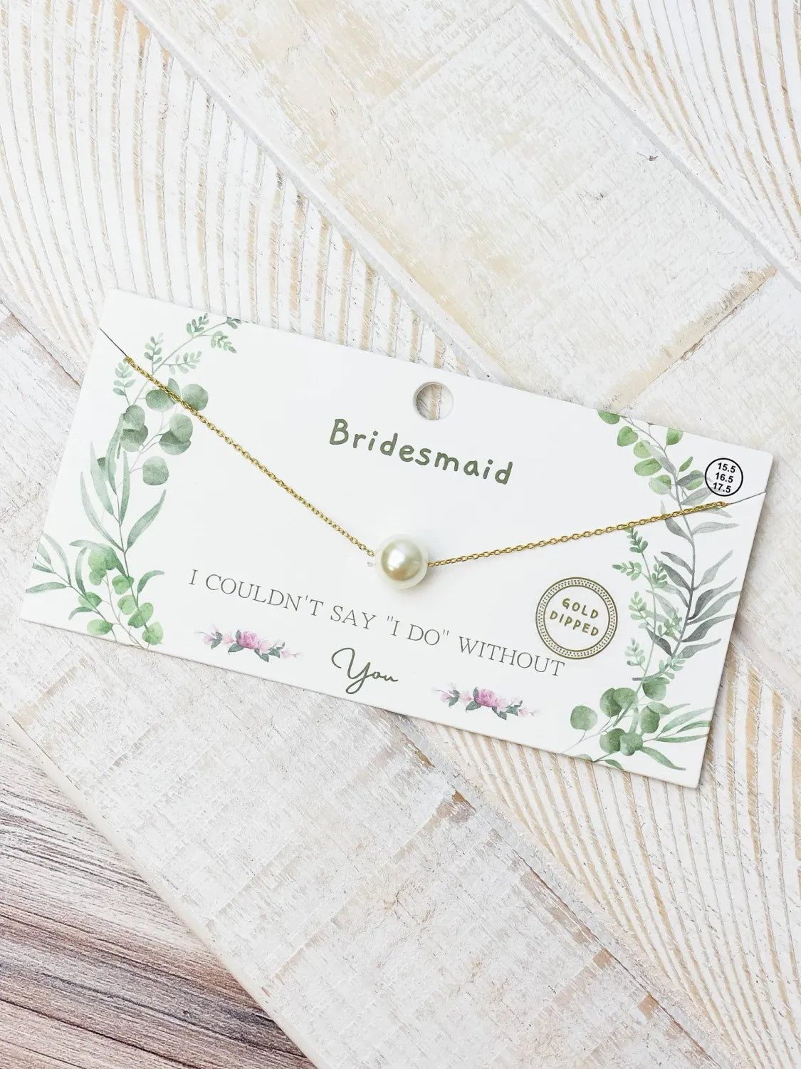 Bridesmaid Pearl Necklace