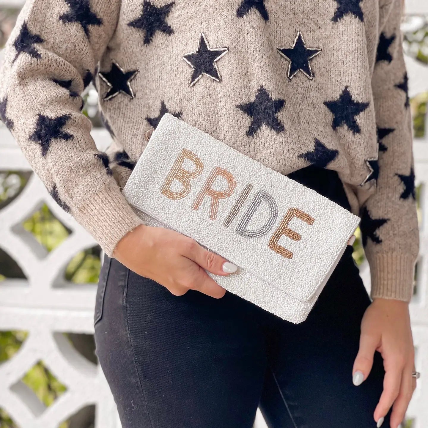 Bride Beaded Clutch