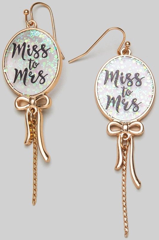 Miss To Mrs Earings