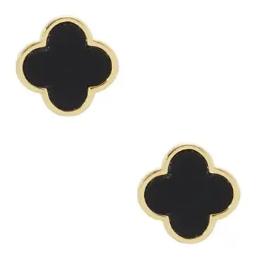 Clover Studs - black