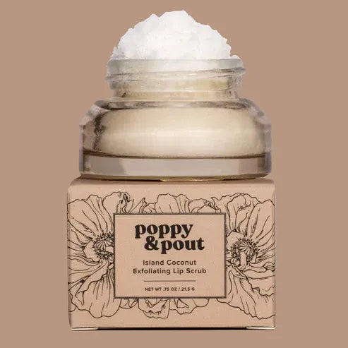 Poppy & Pout Lip Scrub - island coconut