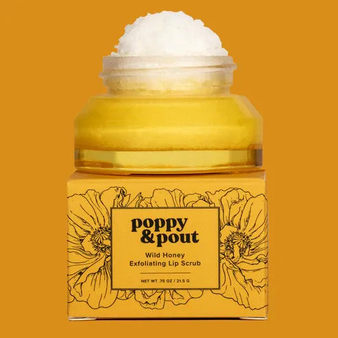 Poppy & Pout Lip Scrub - wild honey