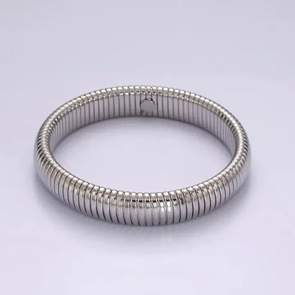 Waterproof Flex Bangle Bracelet - silver