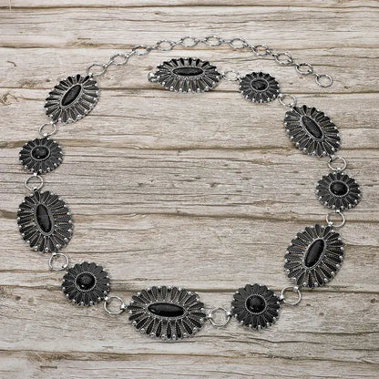 Boho Vintage Western Oval Chain Belt