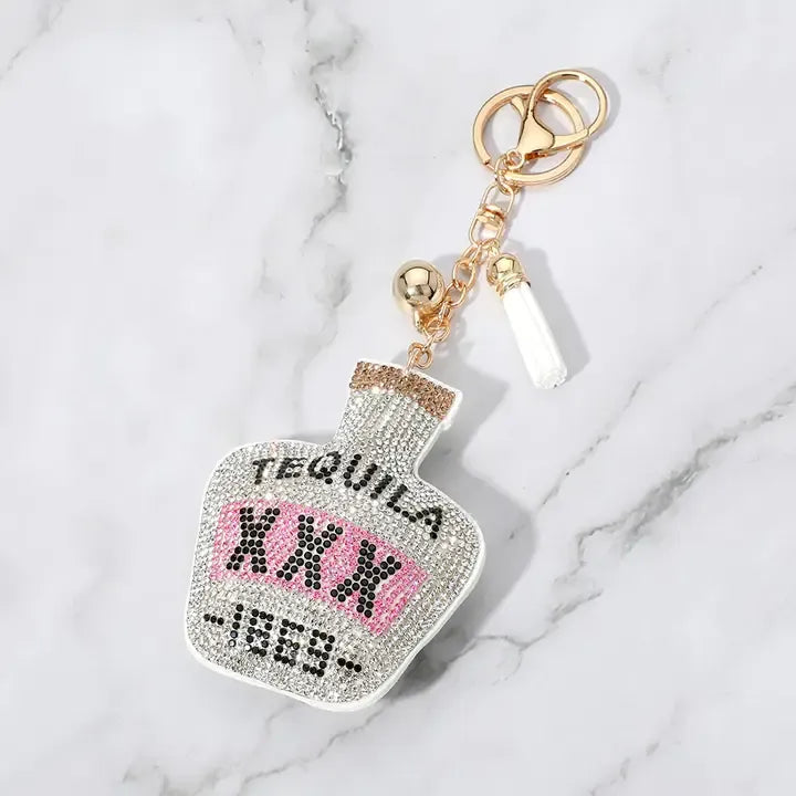 Tequila Bottle Keychain