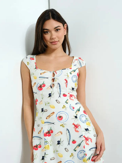 Picnic Printed Mini Dress