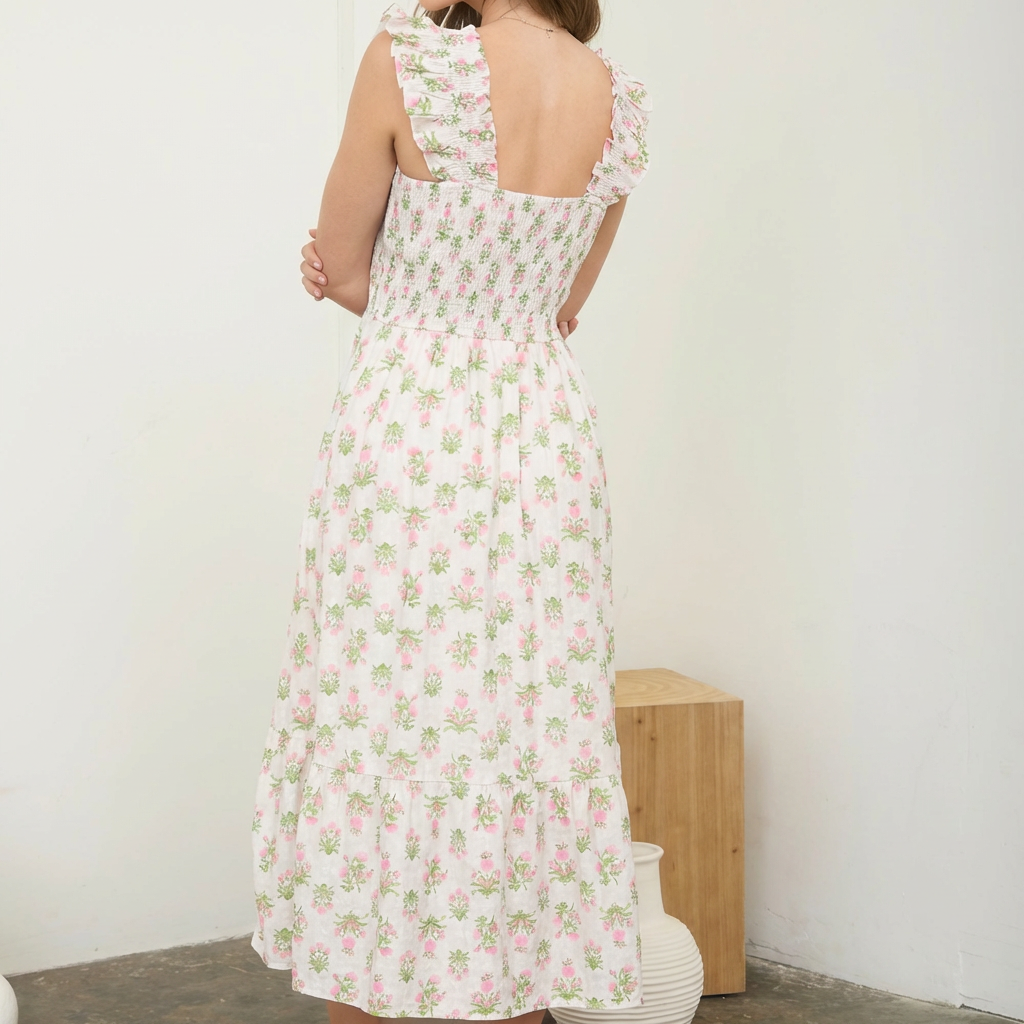Floral Smocked Dress