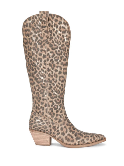 Western Leopard Boots