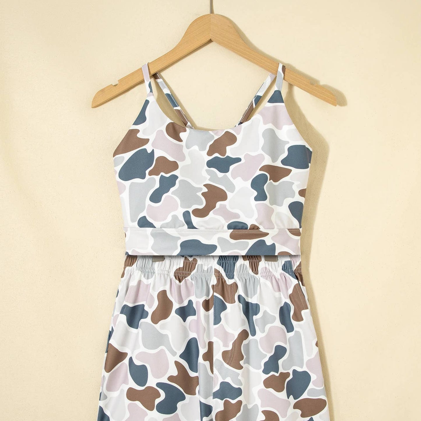 Duck Camo Crop Tank & Shorts Set