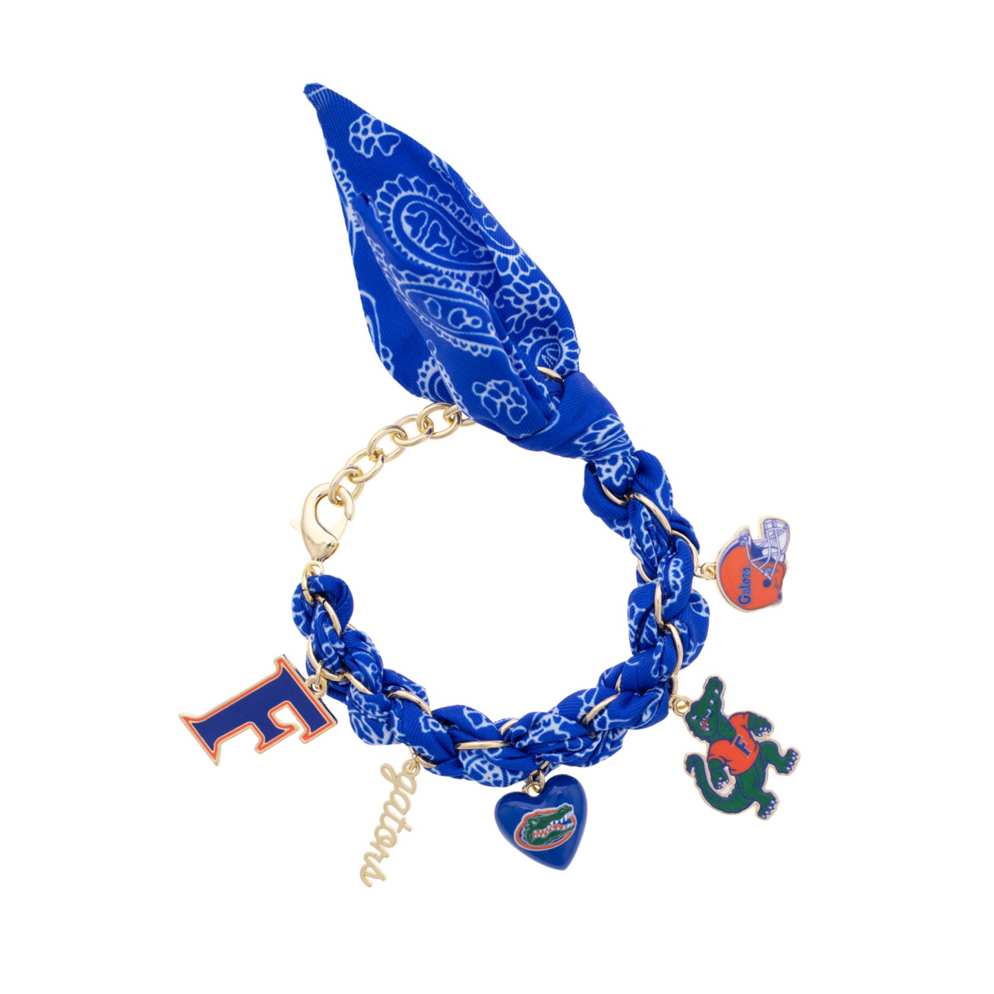Florida Gators Bandana Charm Bracelet