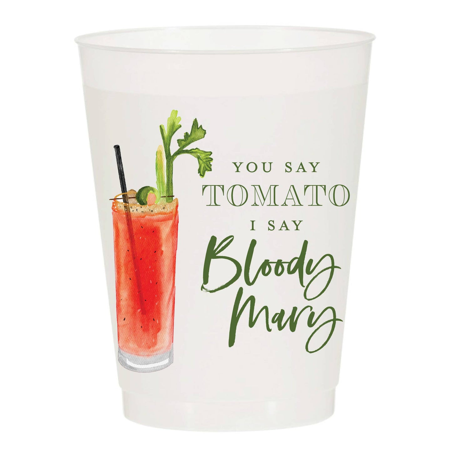 Bloody Mary Frosted Cups