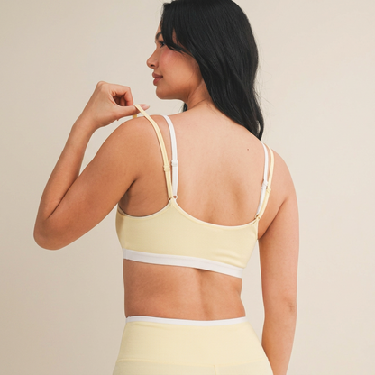 Lemon Layered Sports Bra