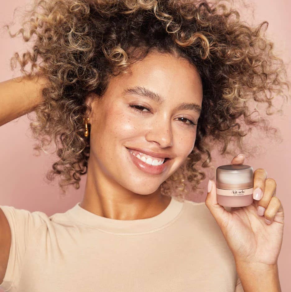 Kitsch Rice Protein Dry Shampoo With Puff