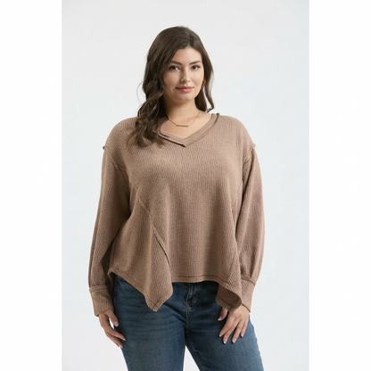 L/S Mocha Knit Top