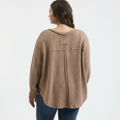 L/S Mocha Knit Top