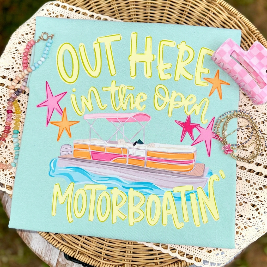 Out Here Motorboatin Graphic Tee