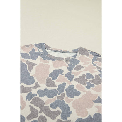 Duck Camo Loose Tee & Shorts Set