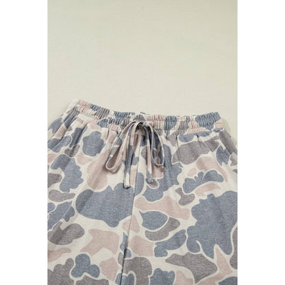 Duck Camo Loose Tee & Shorts Set