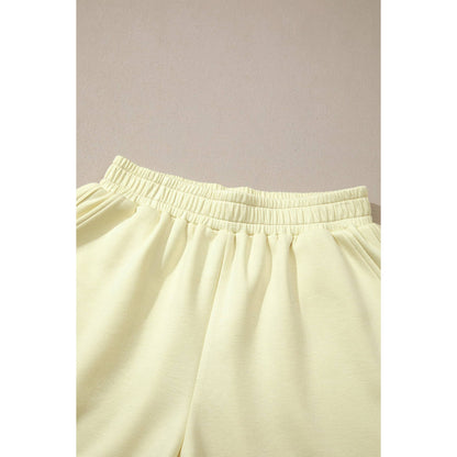 Yellow Tunic Top & Shorts Set