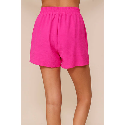 Smocked High Waisted Shorts