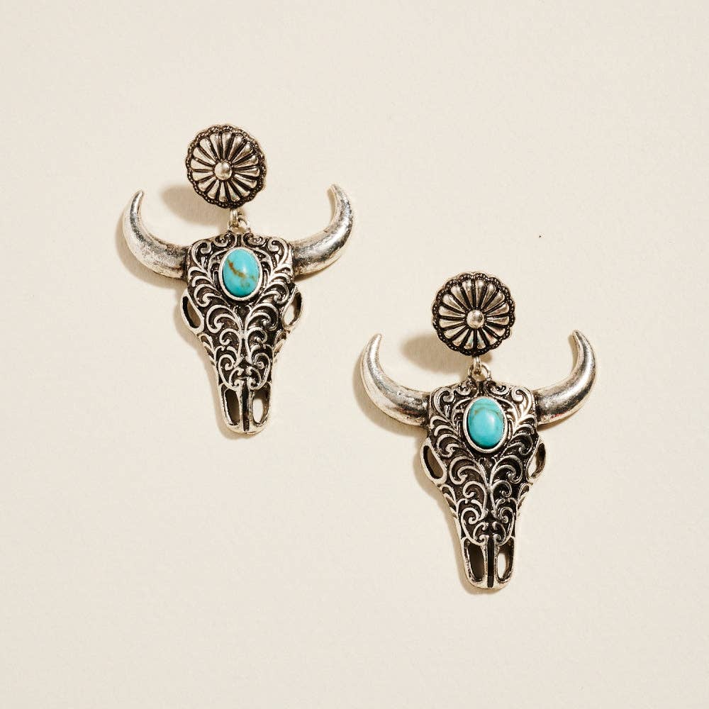 Western Longhorn Earrings