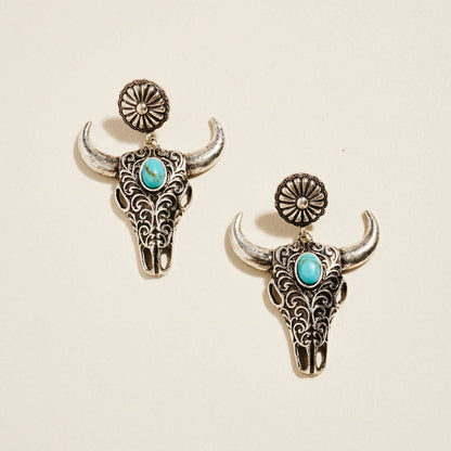 Western Longhorn Earrings
