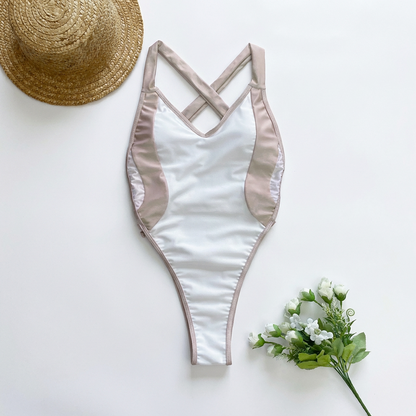 White Baywatch One Piece Swimsuit